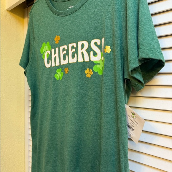 Green 'Cheers!' Graphic T-Shirt Women’s Sz L St. Patrick’s Day Shirt BRAND NEW - Picture 14 of 14